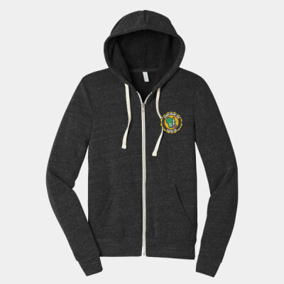 Racine Curling Club - Ultrasoft Unisex Triblend Sponge Fleece Full Zip Hoodie Thumbnail
